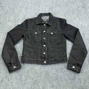 Polo Jeans‎ Co Ralph Lauren Jacket Small Denim Classic Fit Black Wash Shine